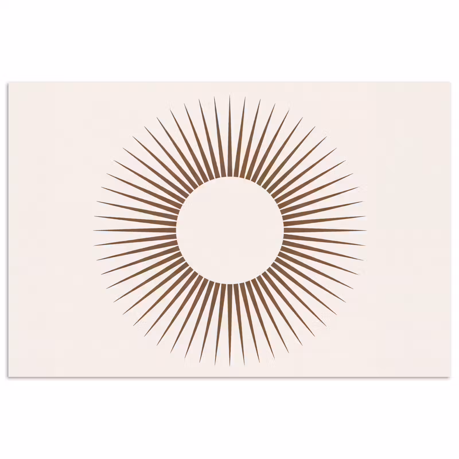 Poster - Zusammenfassung – Sonne – Symbol – Modern – Beige — 1