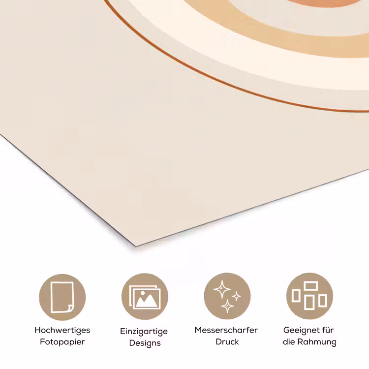 Poster - Abstrakt – Organisch – Modern – Beige – Kunst — 5