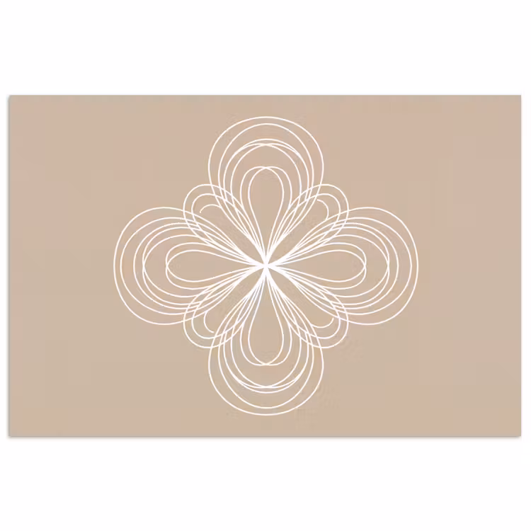 Poster - Muster – Linien – Abstrakt – Minimalistisch – Beige — 1