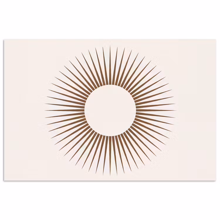 Poster - Zusammenfassung – Sonne – Symbol – Modern – Beige — 1