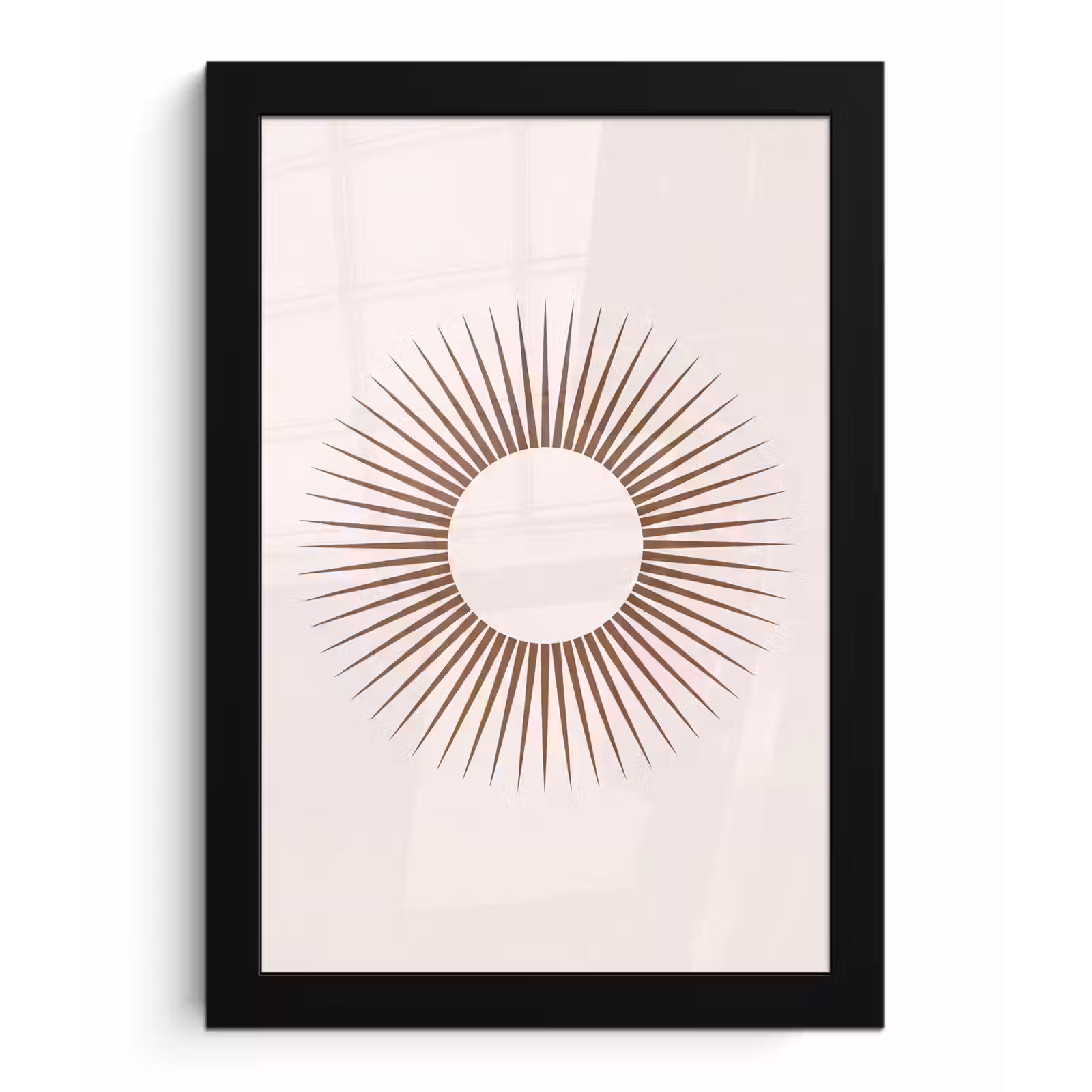 Bilder mit Rahmen - Zusammenfassung – Sonne – Symbol – Modern – Beige — 1