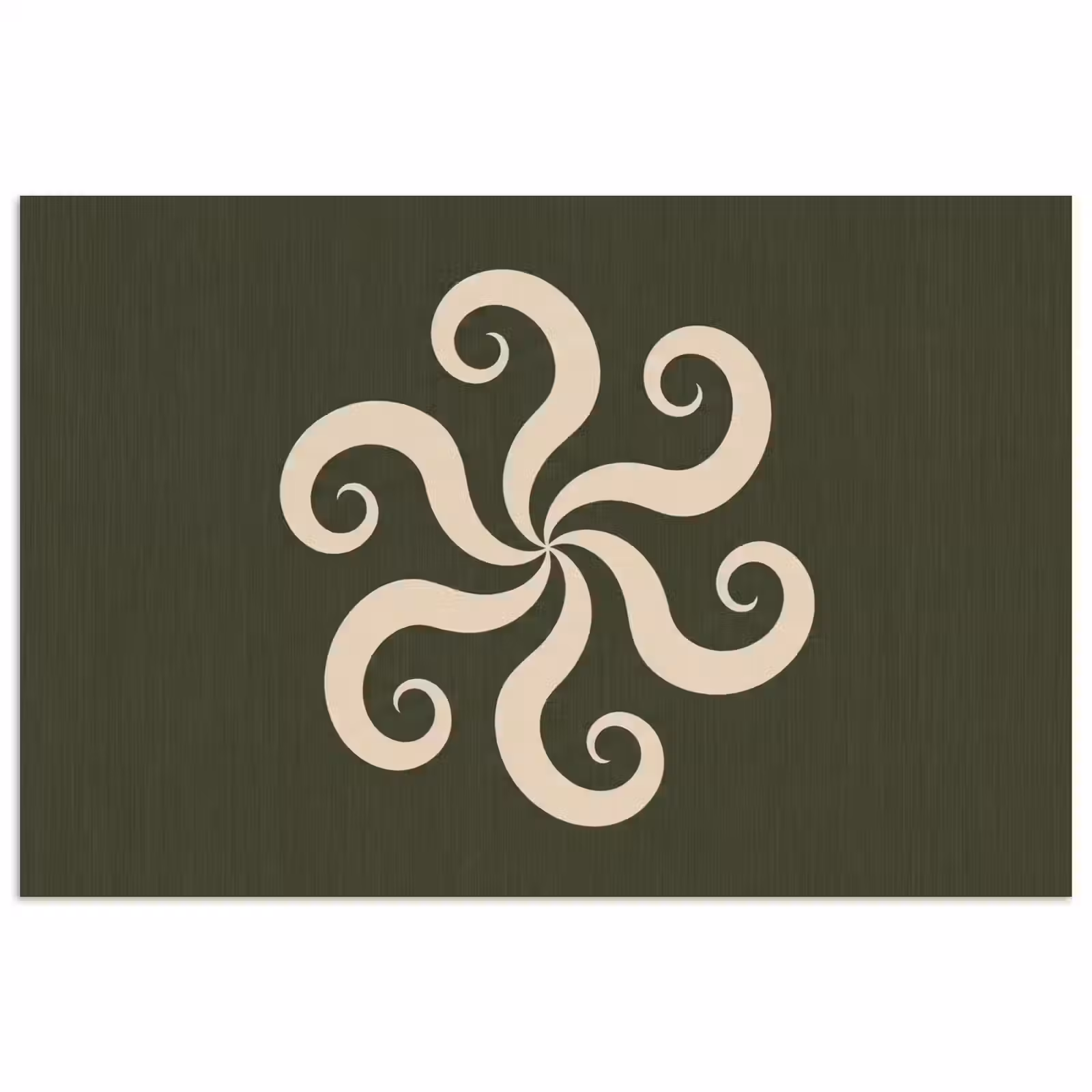 Poster - Muster – Spirale – Abstrakt – Modern – Grün — 1