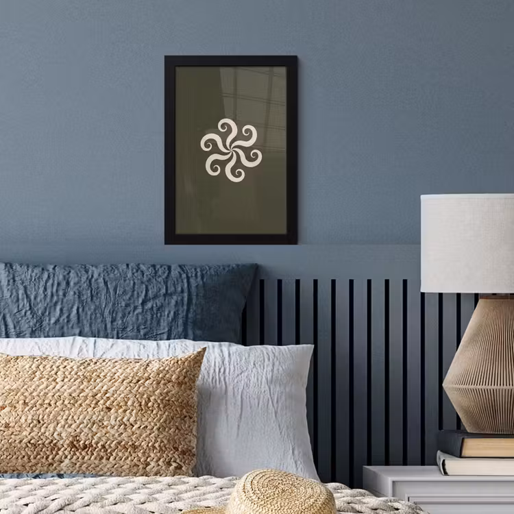Bilder mit Rahmen - Muster – Spirale – Abstrakt – Modern – Grün — 3