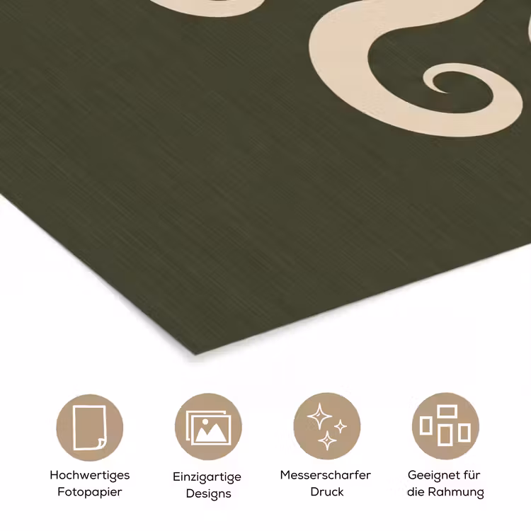 Poster - Muster – Spirale – Abstrakt – Modern – Grün — 5