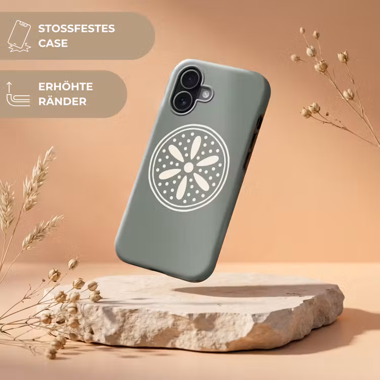 Handyhülle Toughcase - Muster – Kreis – Abstrakt – Grün – Dekoration — 5