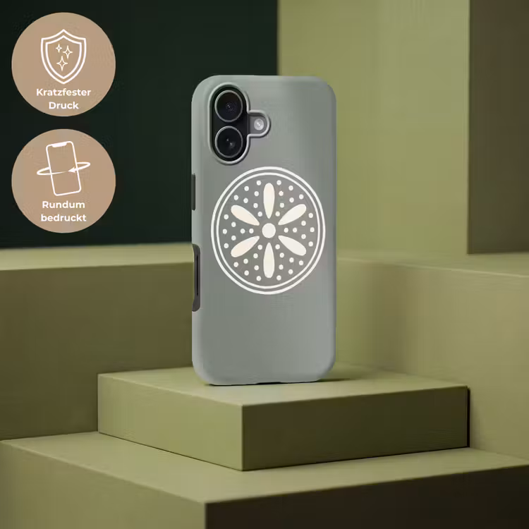 Handyhülle Toughcase - Muster – Kreis – Abstrakt – Grün – Dekoration — 7