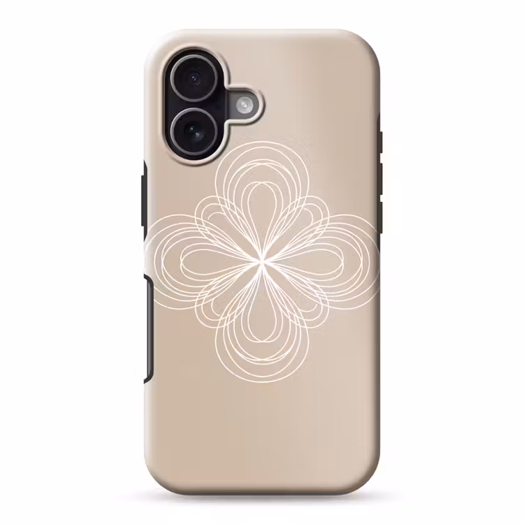 Handyhülle Toughcase - Muster – Linien – Abstrakt – Minimalistisch – Beige — 1