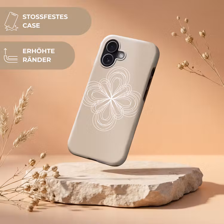 Handyhülle Toughcase - Muster – Linien – Abstrakt – Minimalistisch – Beige — 5