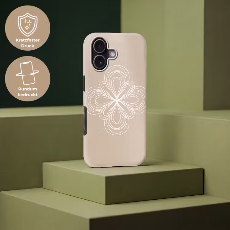 Handyhülle Toughcase - Muster – Linien – Abstrakt – Minimalistisch – Beige — 7