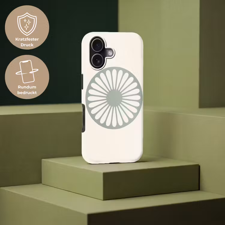 Handyhülle Toughcase - Zusammenfassung – Muster – Radial – Modern – Grün — 7