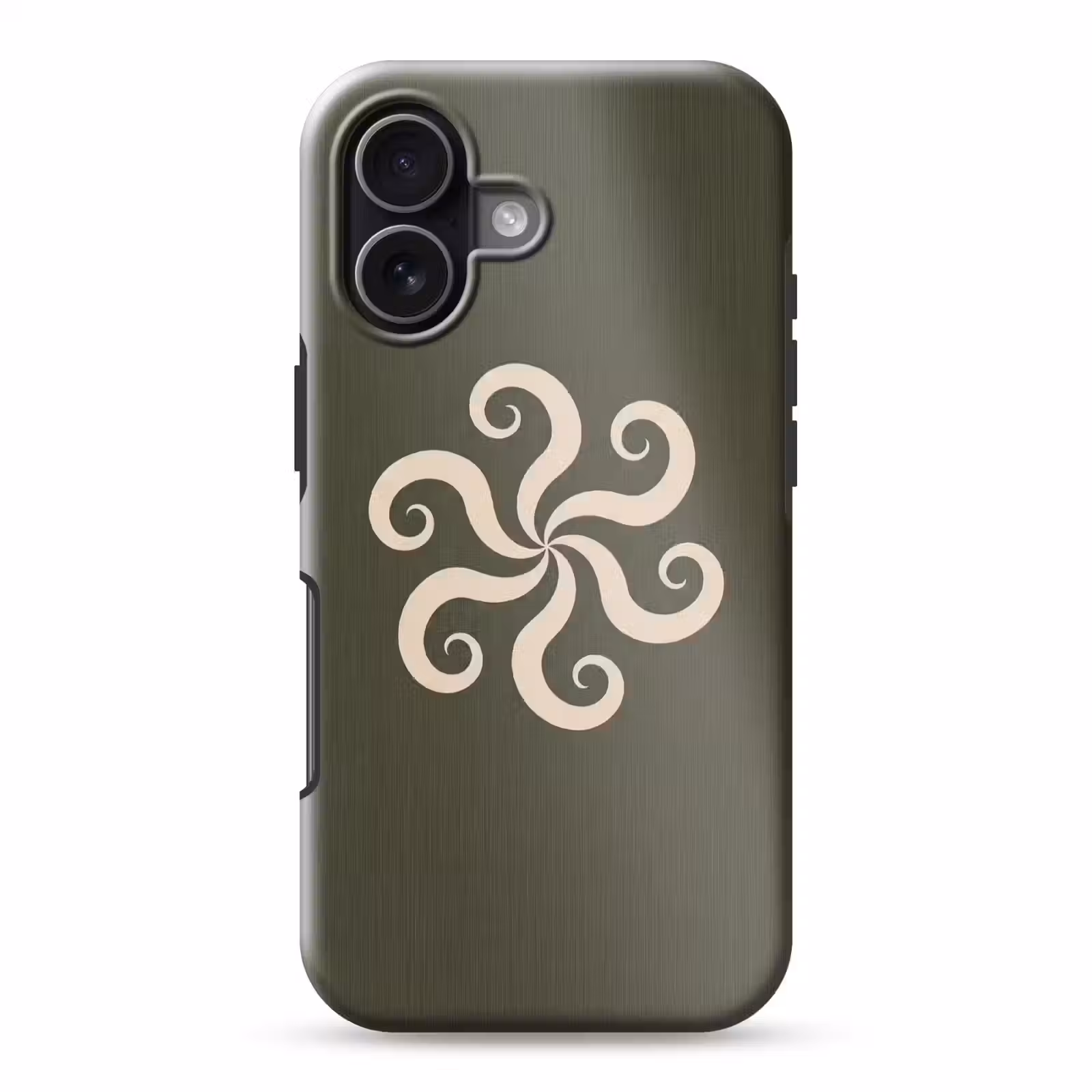 Handyhülle Toughcase - Muster – Spirale – Abstrakt – Modern – Grün — 1