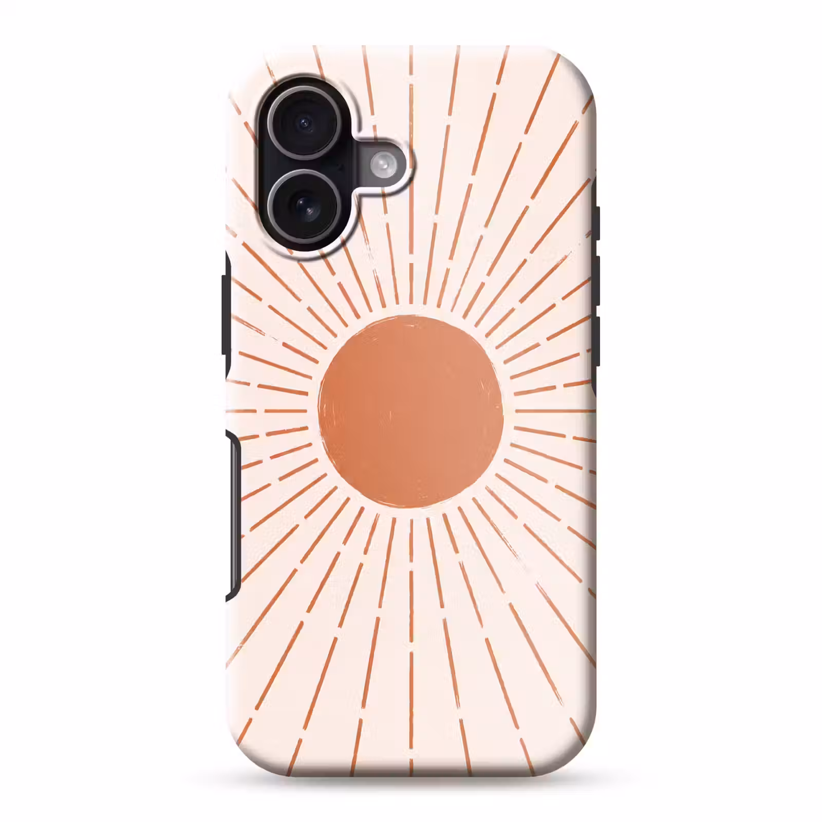 Handyhülle Toughcase - Sonne – Strahlen – Abstrakt – Terrakotta – Modern — 1