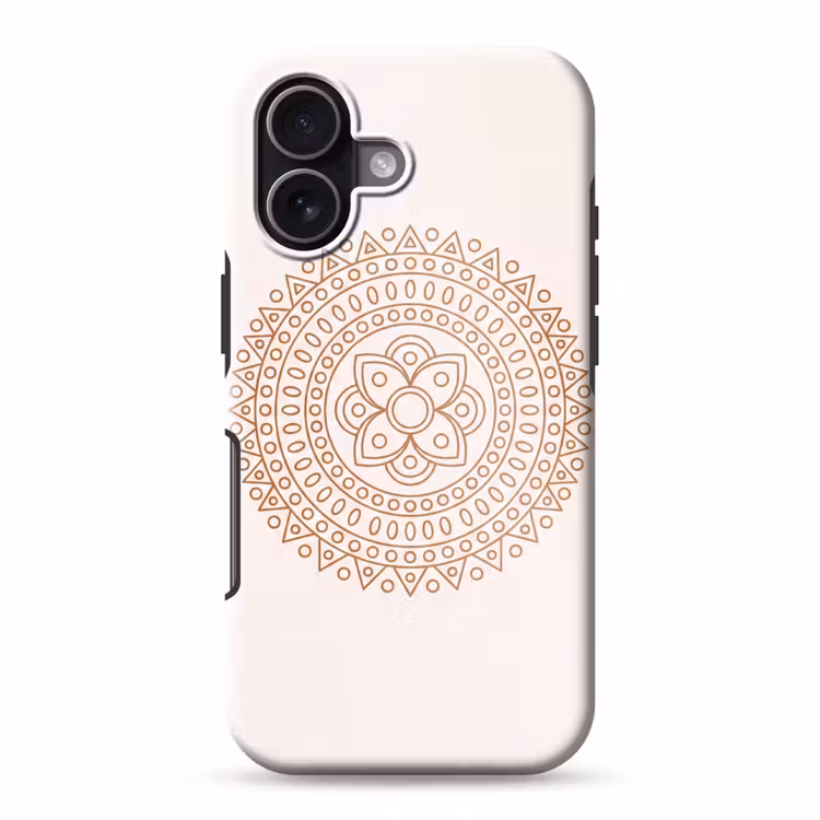 Handyhülle Toughcase - Mandala – Geometrisch – Abstrakt – Orientalisch – Braun — 1