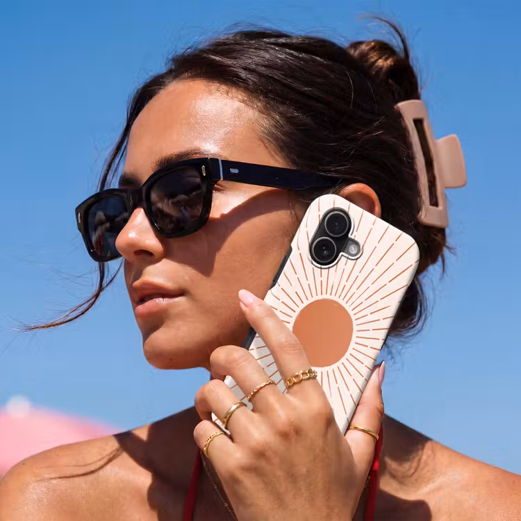 Handyhülle Toughcase - Sonne – Strahlen – Abstrakt – Terrakotta – Modern — 6