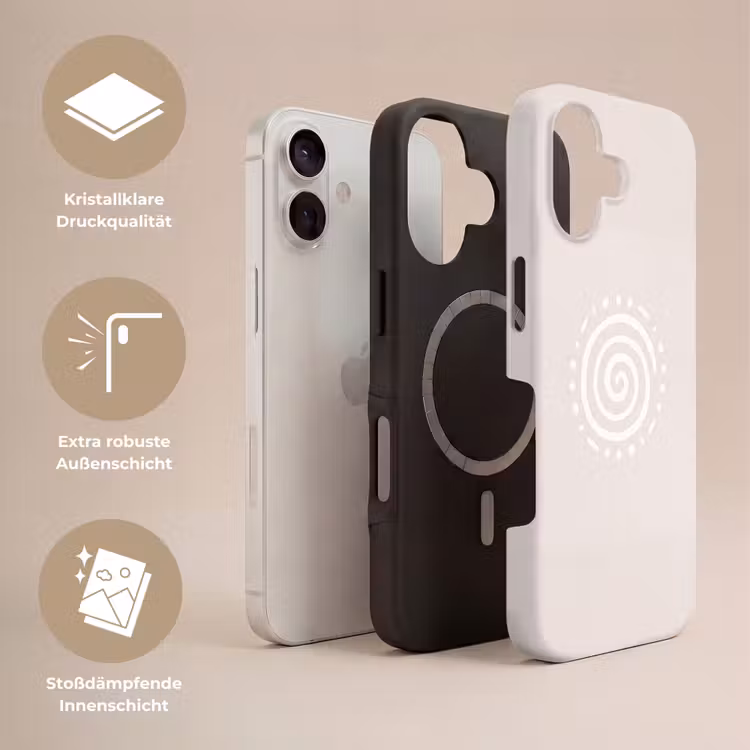 Handyhülle Toughcase - Symbol – Spirale – Abstrakt – Minimalistisch – Beige — 3