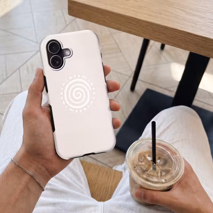 Handyhülle Toughcase - Symbol – Spirale – Abstrakt – Minimalistisch – Beige — 4