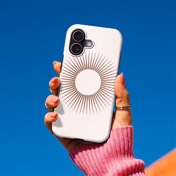 Handyhülle Toughcase - Zusammenfassung – Sonne – Symbol – Modern – Beige — 2