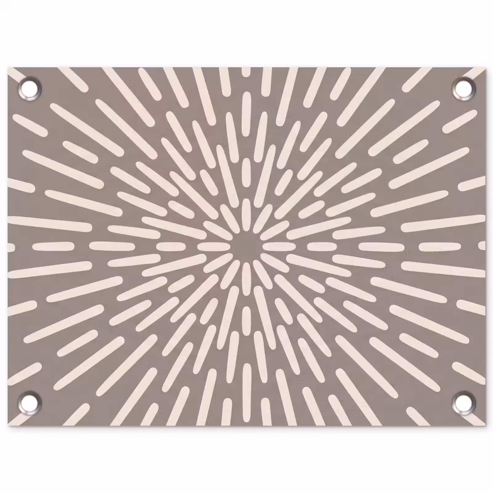 Gartenposter - Muster – Strahlen – Abstrakt – Modern – Grau — 1