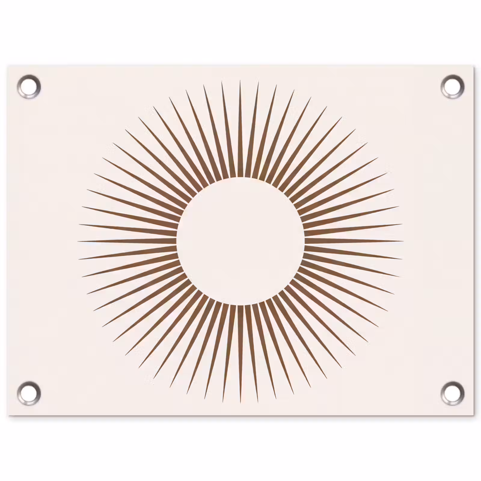 Gartenposter - Zusammenfassung – Sonne – Symbol – Modern – Beige — 1