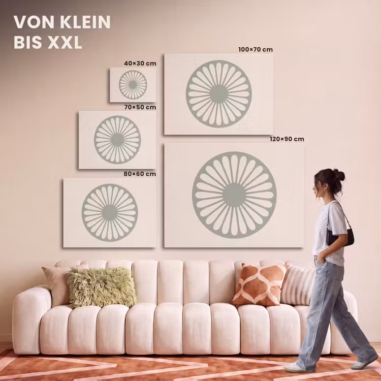 Akustikbild - Zusammenfassung – Muster – Radial – Modern – Grün — 7