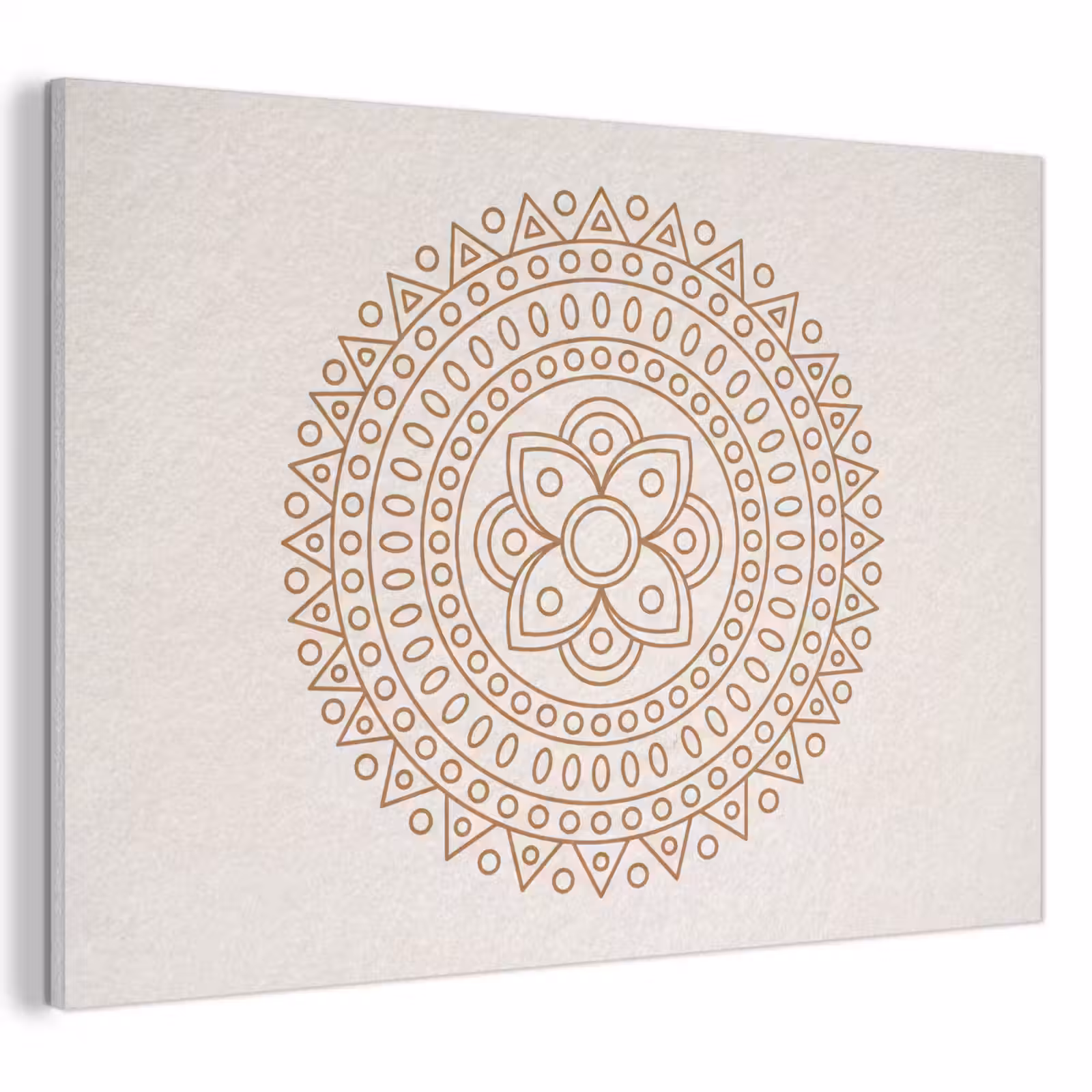 Akustikbild - Mandala – Geometrisch – Abstrakt – Orientalisch – Braun — 1