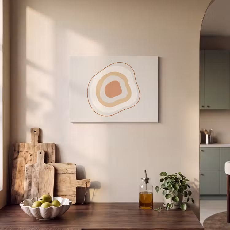 Akustikbild - Abstrakt – Organisch – Modern – Beige – Kunst — 4