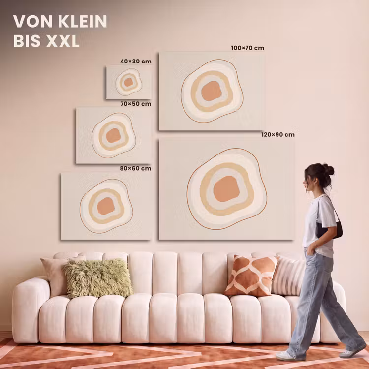Akustikbild - Abstrakt – Organisch – Modern – Beige – Kunst — 7