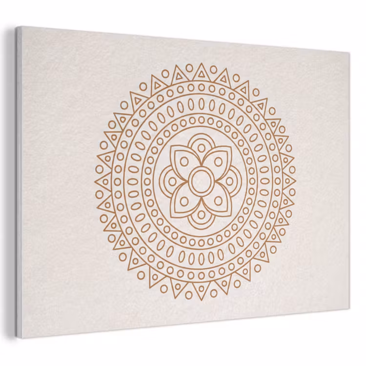 Akustikbild - Mandala – Geometrisch – Abstrakt – Orientalisch – Braun — 1