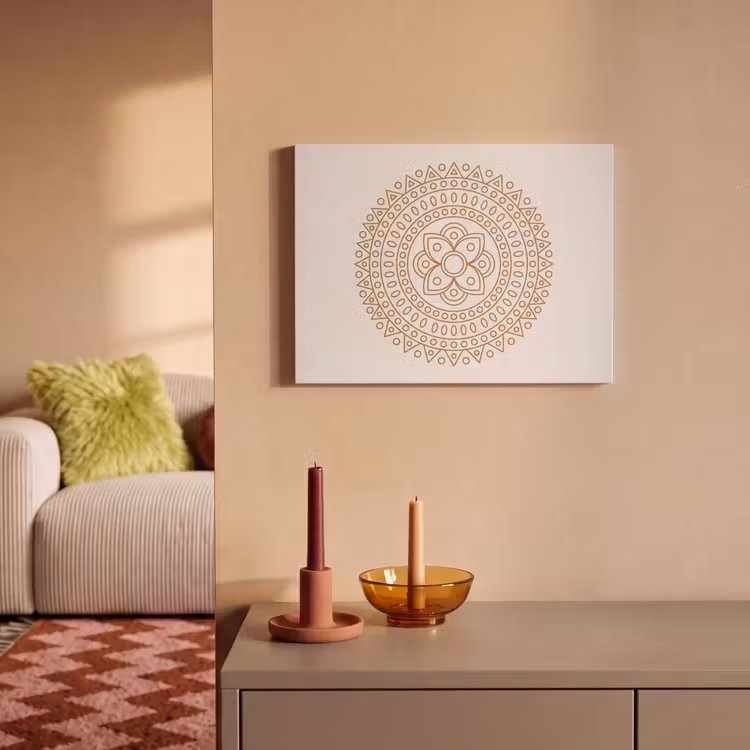 Akustikbild - Mandala – Geometrisch – Abstrakt – Orientalisch – Braun — 2