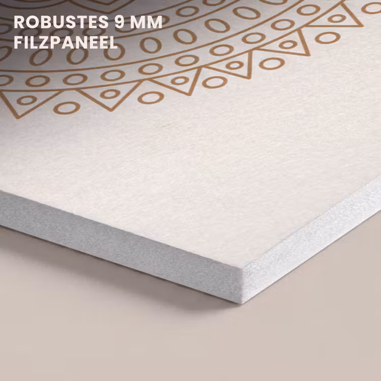 Akustikbild - Mandala – Geometrisch – Abstrakt – Orientalisch – Braun — 5