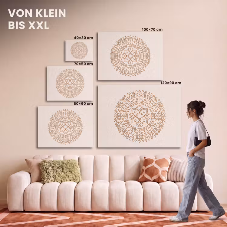 Akustikbild - Mandala – Geometrisch – Abstrakt – Orientalisch – Braun — 7