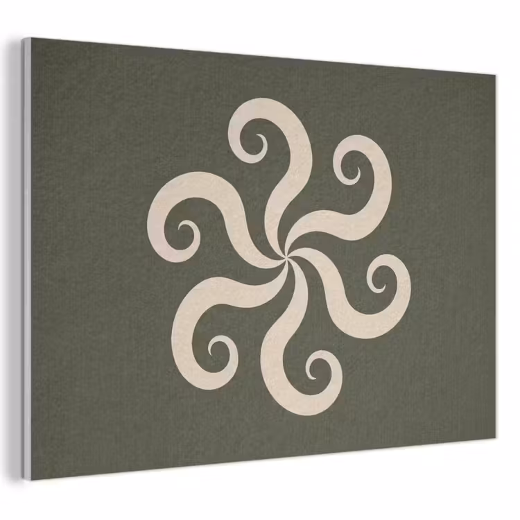 Akustikbild - Muster – Spirale – Abstrakt – Modern – Grün — 1