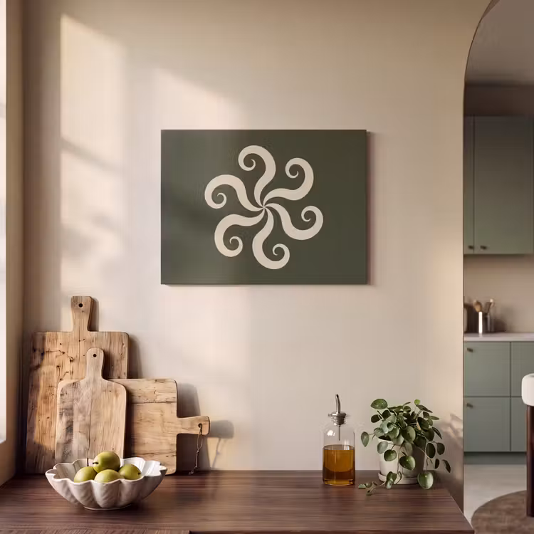 Akustikbild - Muster – Spirale – Abstrakt – Modern – Grün — 4
