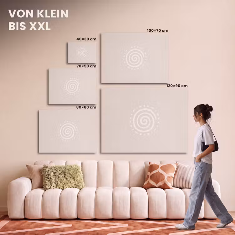 Akustikbild - Symbol – Spirale – Abstrakt – Minimalistisch – Beige — 7