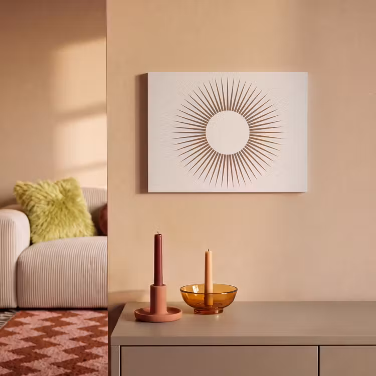 Akustikbild - Zusammenfassung – Sonne – Symbol – Modern – Beige — 2