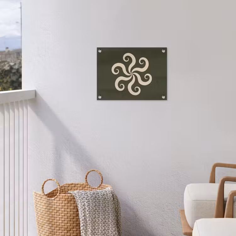 Gartenposter - Muster – Spirale – Abstrakt – Modern – Grün — 5