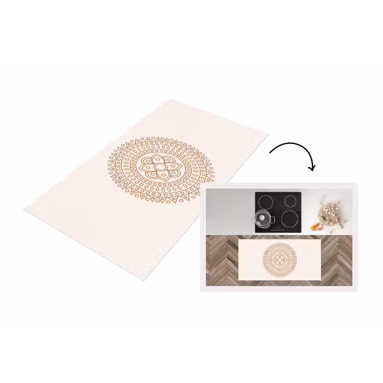 Küchenläufer - Mandala – Geometrisch – Abstrakt – Orientalisch – Braun — 1