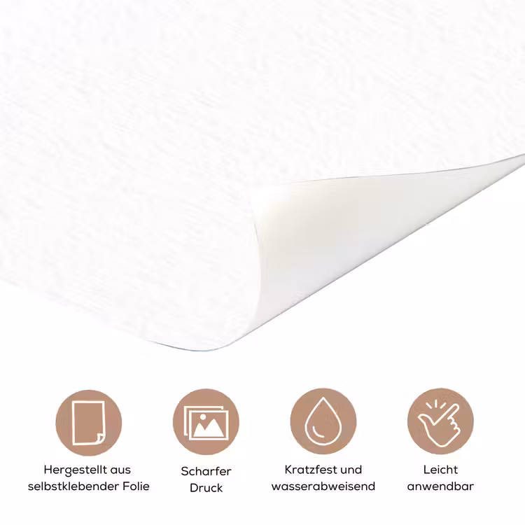 Türtapete - Kranz – Blätter – Natur – Minimalistisch – Grau — 8
