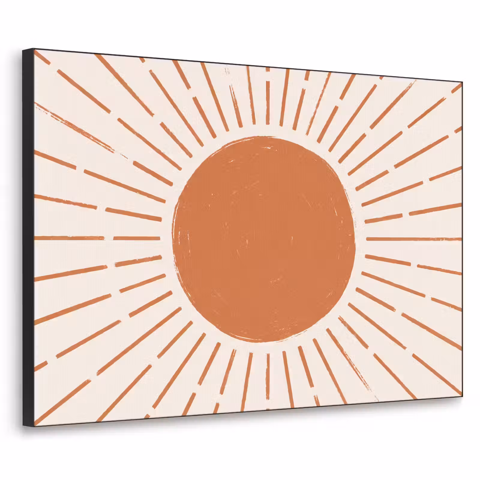 Art Frame - Sonne – Strahlen – Abstrakt – Terrakotta – Modern — 1