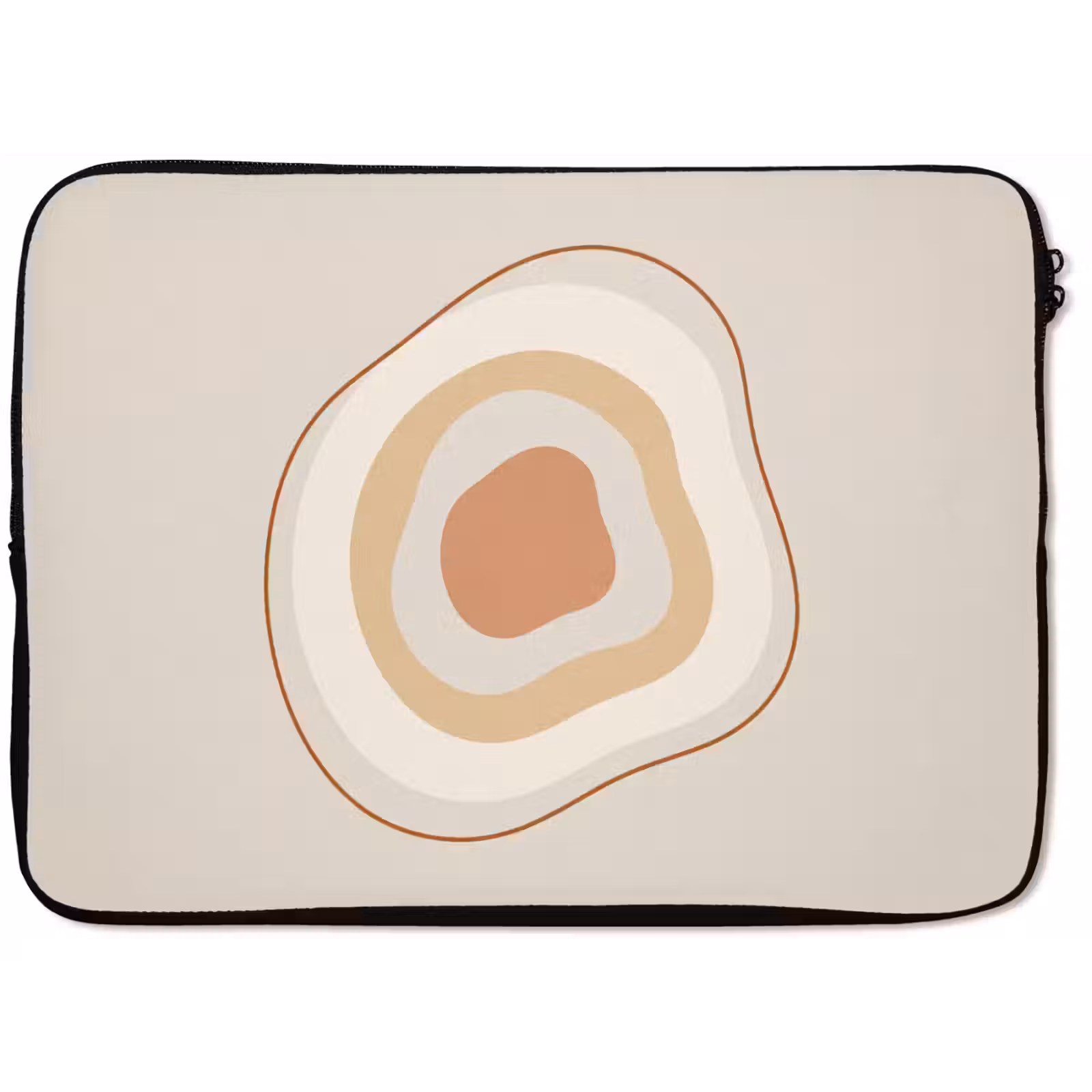 Laptop hülle - Abstrakt – Organisch – Modern – Beige – Kunst — 1