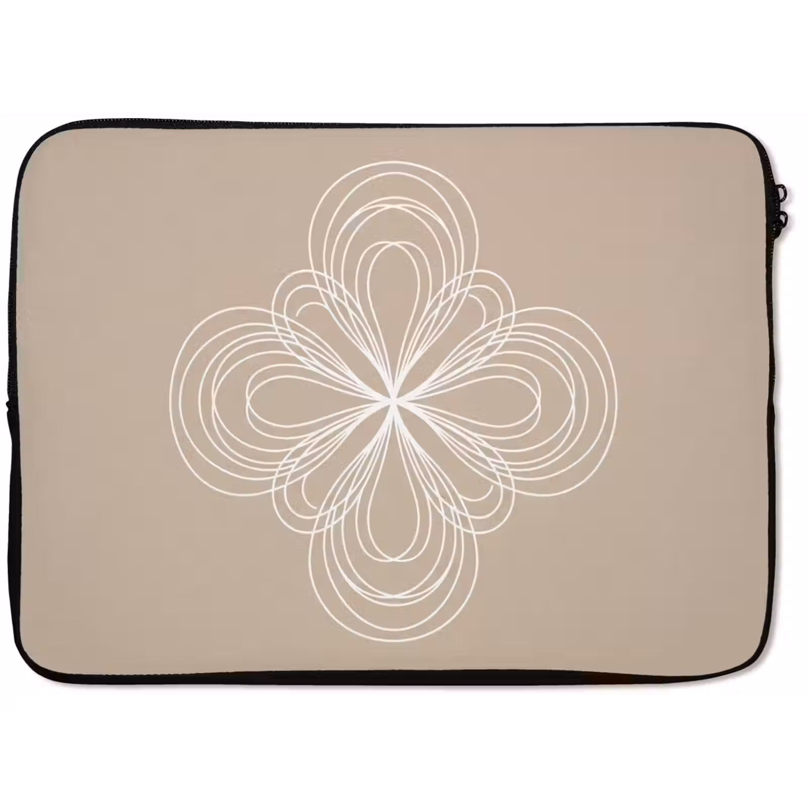 Laptop hülle - Muster – Linien – Abstrakt – Minimalistisch – Beige — 1