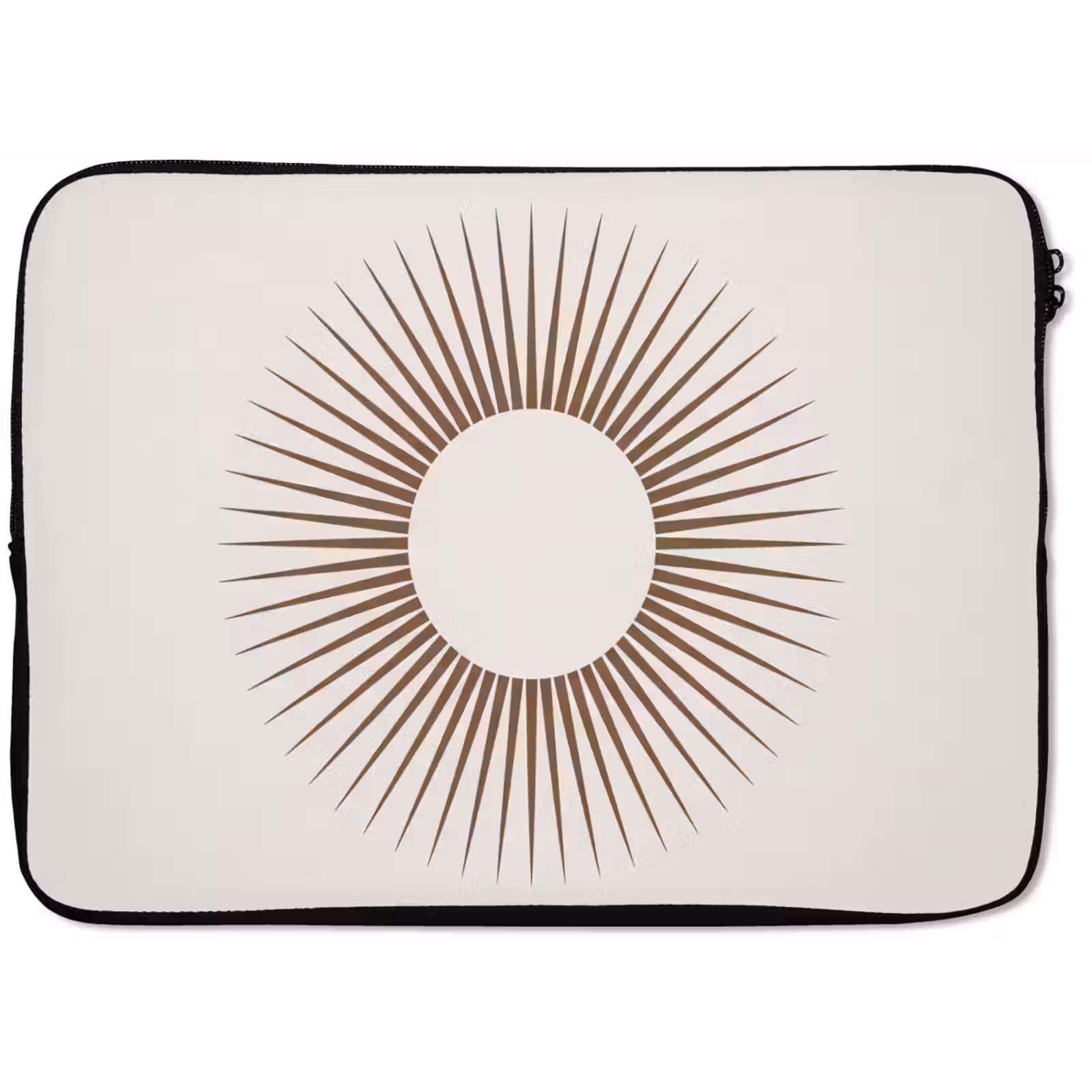 Laptop hülle - Zusammenfassung – Sonne – Symbol – Modern – Beige — 1