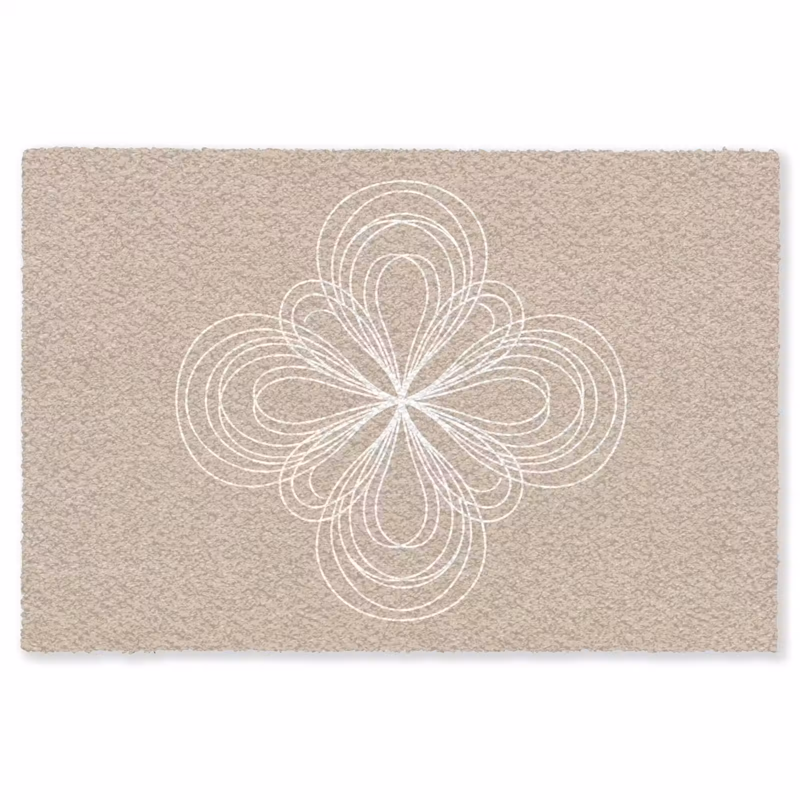 Teppich - Muster – Linien – Abstrakt – Minimalistisch – Beige — 1
