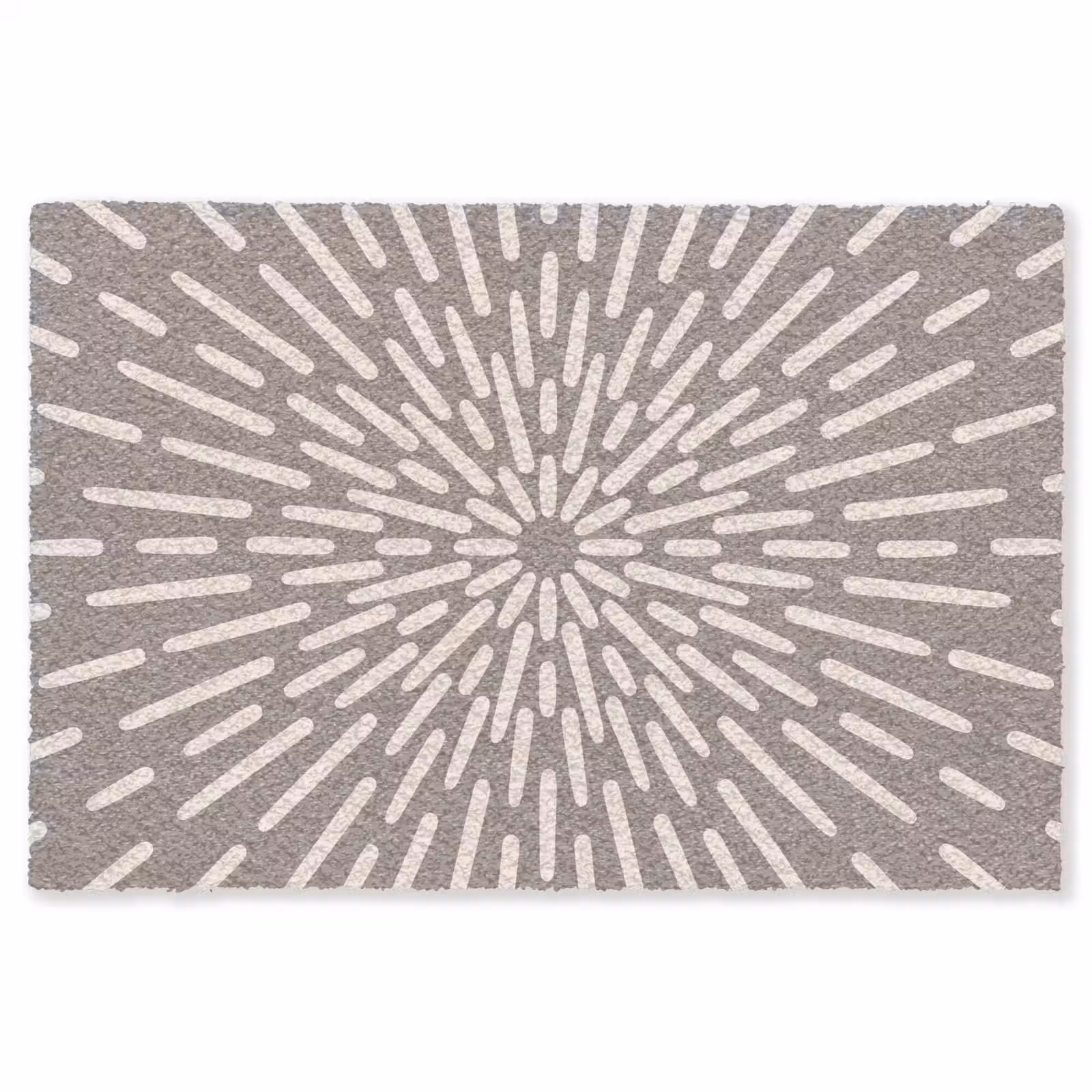 Teppich - Muster – Strahlen – Abstrakt – Modern – Grau — 1