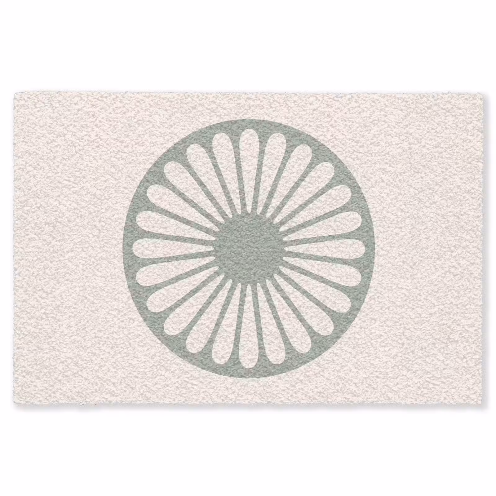 Teppich - Zusammenfassung – Muster – Radial – Modern – Grün — 1