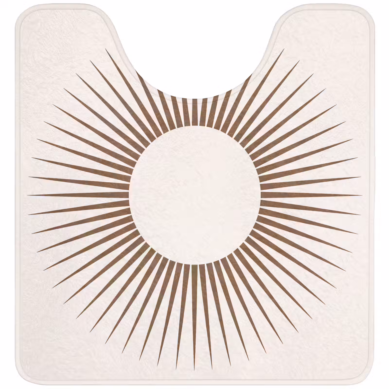 WC Vorleger - Zusammenfassung – Sonne – Symbol – Modern – Beige — 1