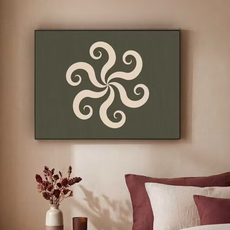 Art Frame - Muster – Spirale – Abstrakt – Modern – Grün — 2