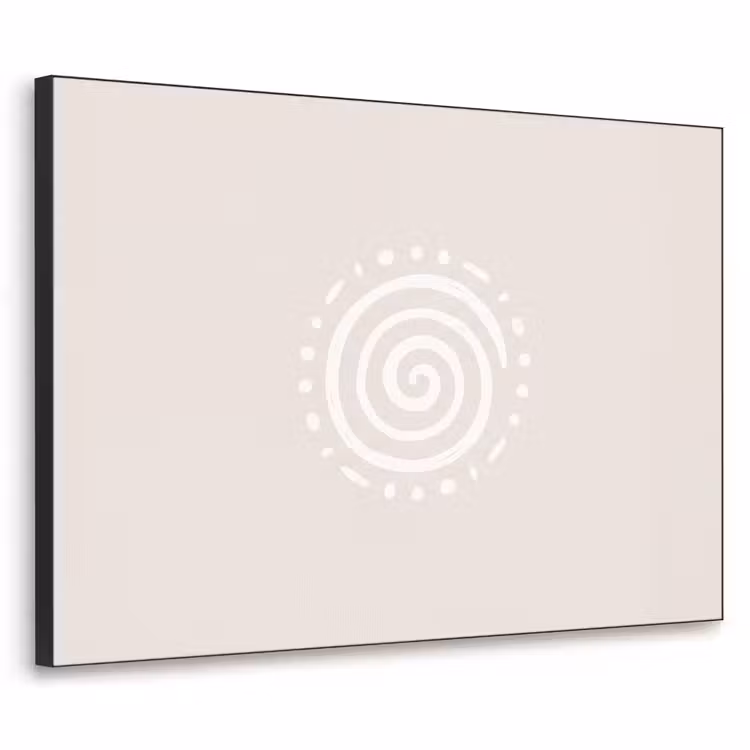 Art Frame - Symbol – Spirale – Abstrakt – Minimalistisch – Beige — 1