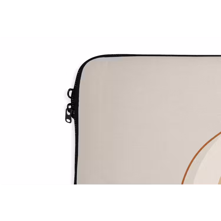 Laptop hülle - Abstrakt – Organisch – Modern – Beige – Kunst — 5