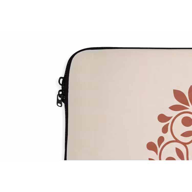 Laptop hülle - Dekoration – Kreis – Symmetrisch – Modern – Rotbraun — 5